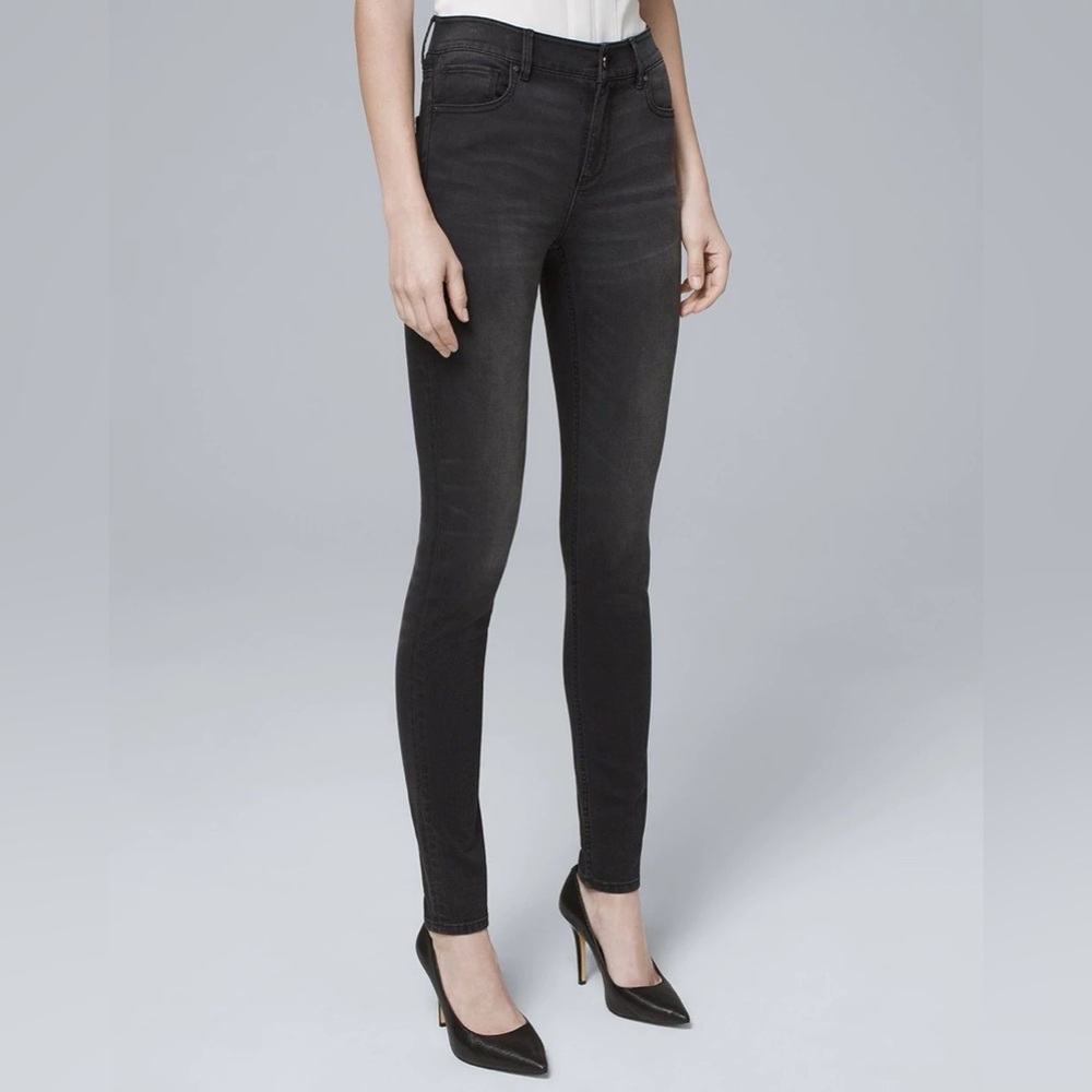 Women's Black Skinny Jeans WHBM 0 Long